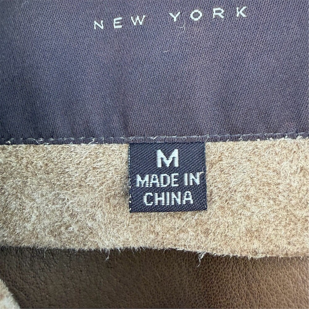 Andrew Marc New York Jacket Men's Size M Brown Button Front Lined Pockets - Picture 9 of 11